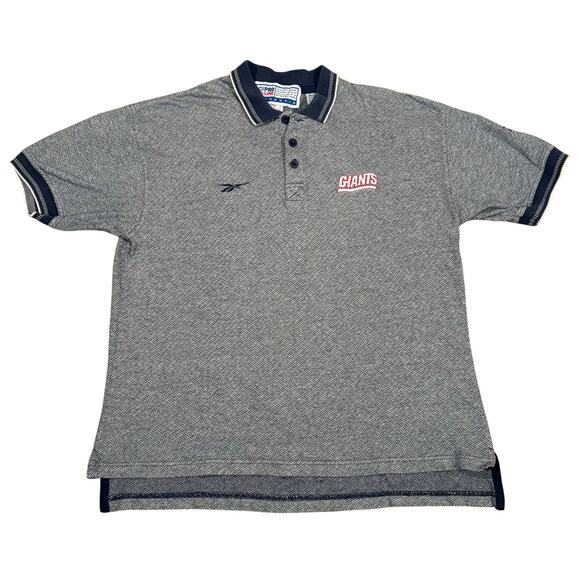 Vintage New York Giants NFL Pro Line Polo Collared Reebok Shirt 90s Size Large - Picture 1 of 8